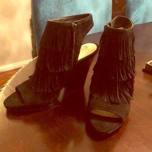 Vince Camuto Black Suede Heels